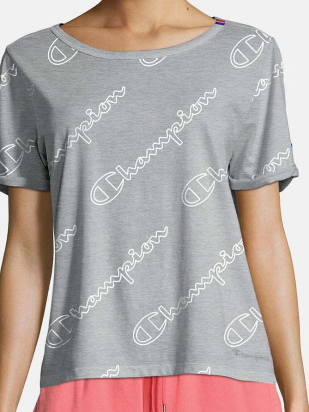 Champion Womens Vintage Dye All Over Print Heritage Tee